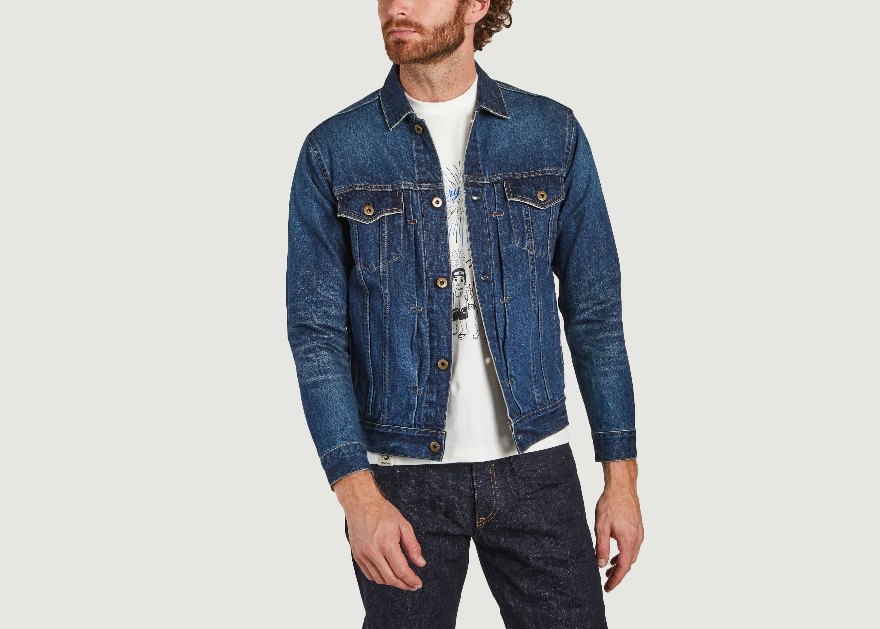 Straight cut denim jacket - Japan Blue Jeans